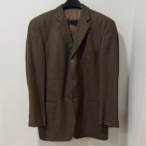 Classic Brown/Green Men's Blazer